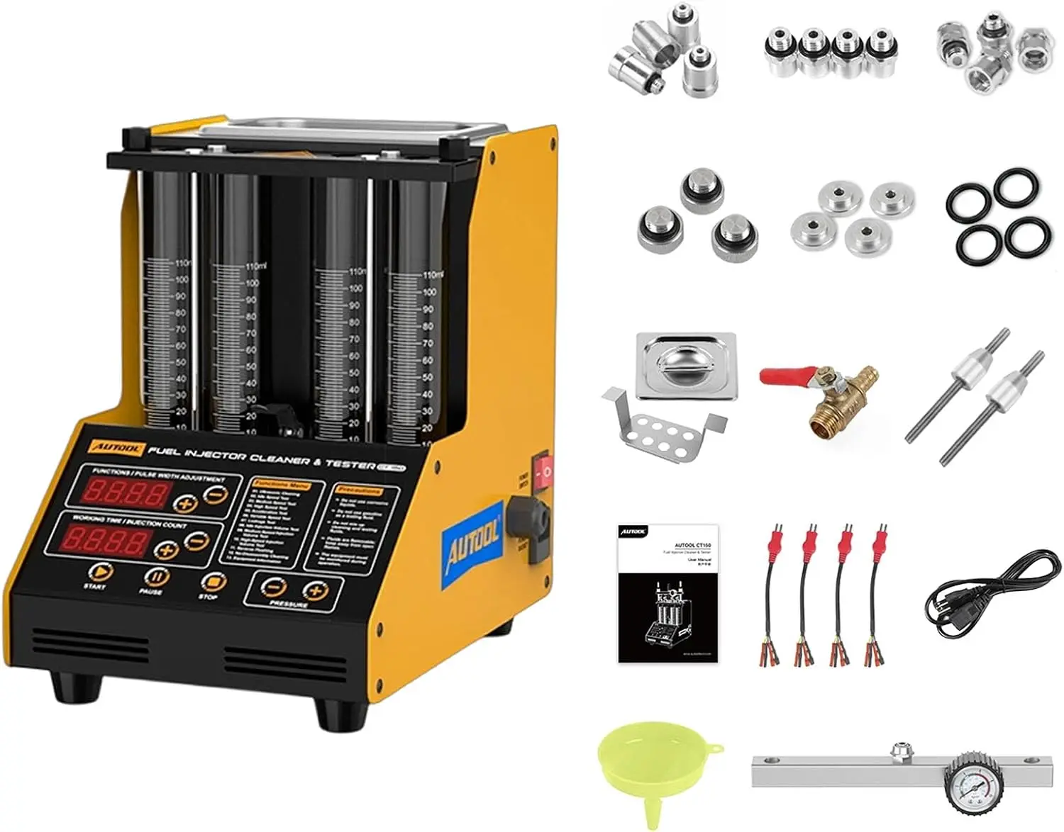 Fuel Injector Tester - Ultrasonik Yakıt Enjektörü Temizleyici Test Cihazı