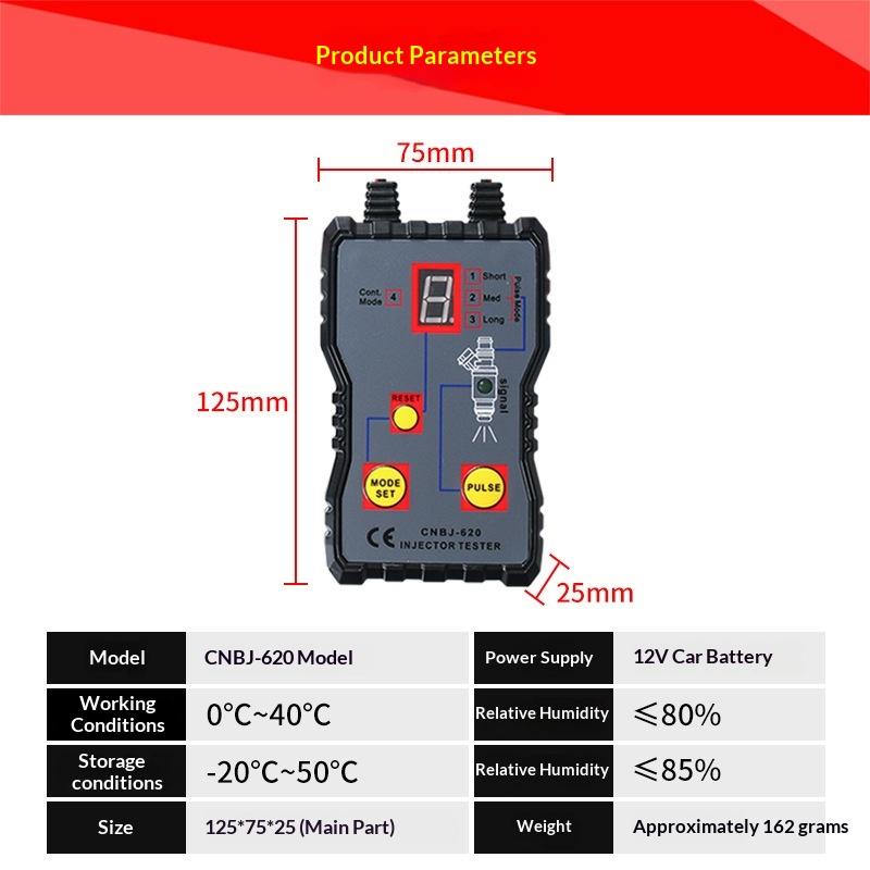Fuel Injector Tester - Taşınabilir 4 Pulslı Modlu Yakıt Sistemi