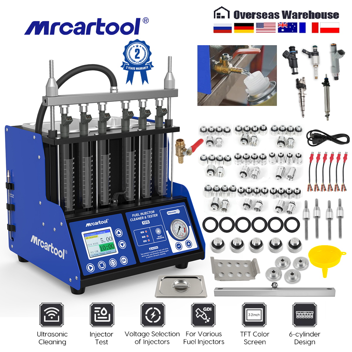 Fuel Injector Tester - MR CARTOOL V310 Yakıt Enjektör Temizleme