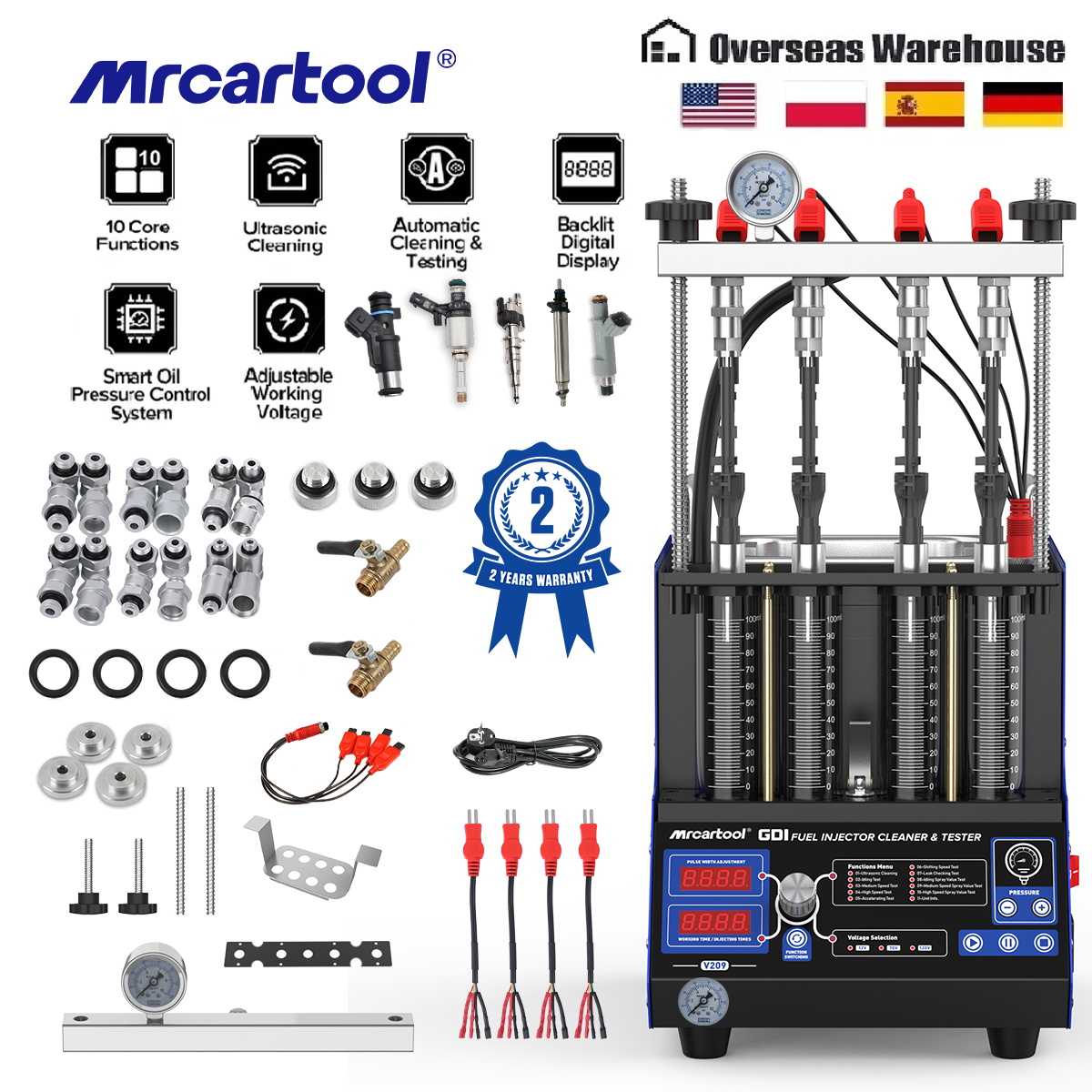 Fuel Injector Tester - MR CARTOOL V209 GDI EFI FEI