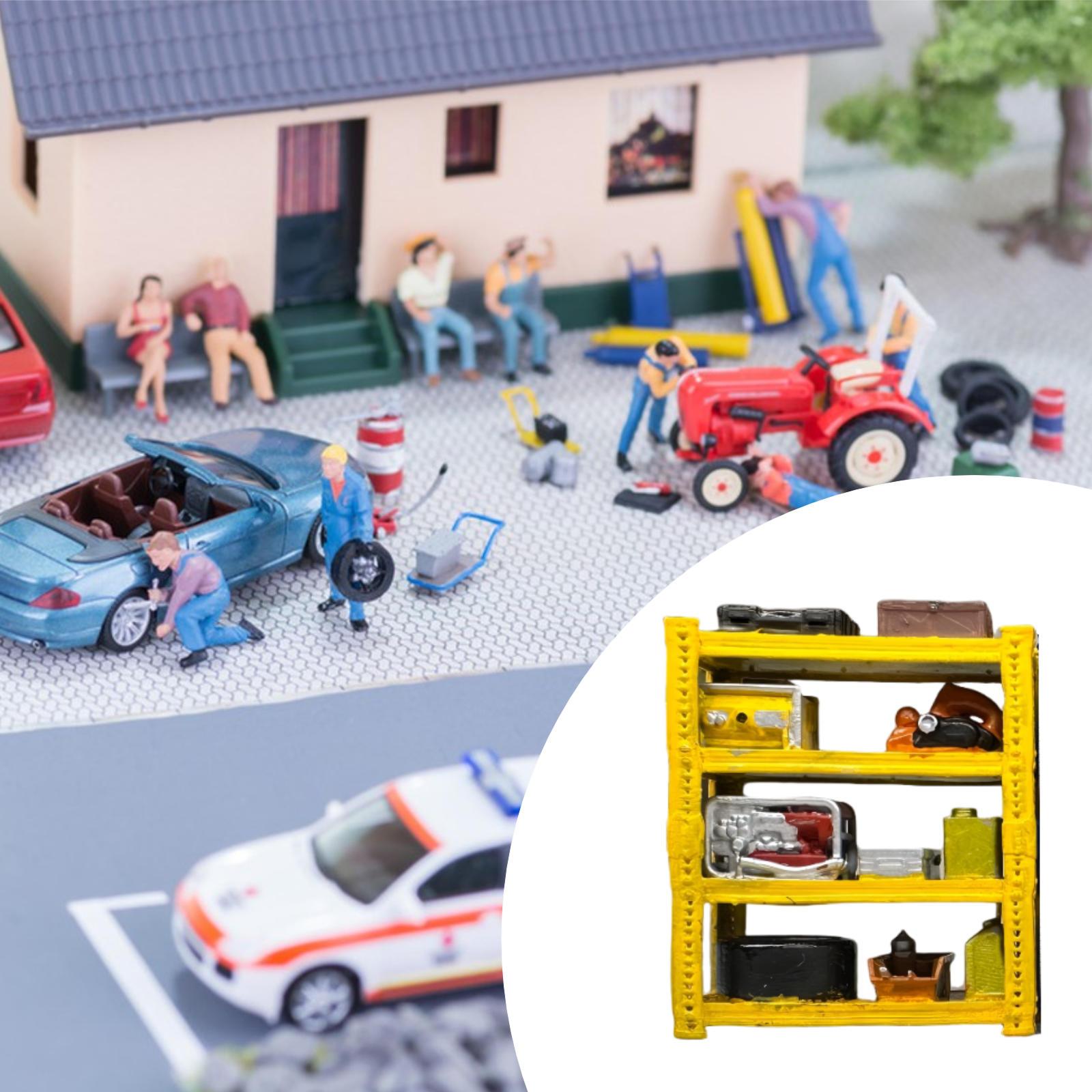 Auto Repair Shop Layout - 1/64 Ölçekli Model Araba Tamir Atölyesi