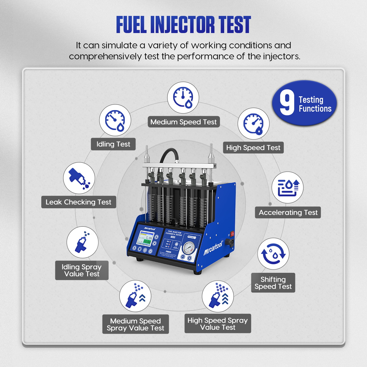 MR CARTOOL V310 Yakıt Enjektör - Fuel Injector Tester incelemesi ve fiyatı