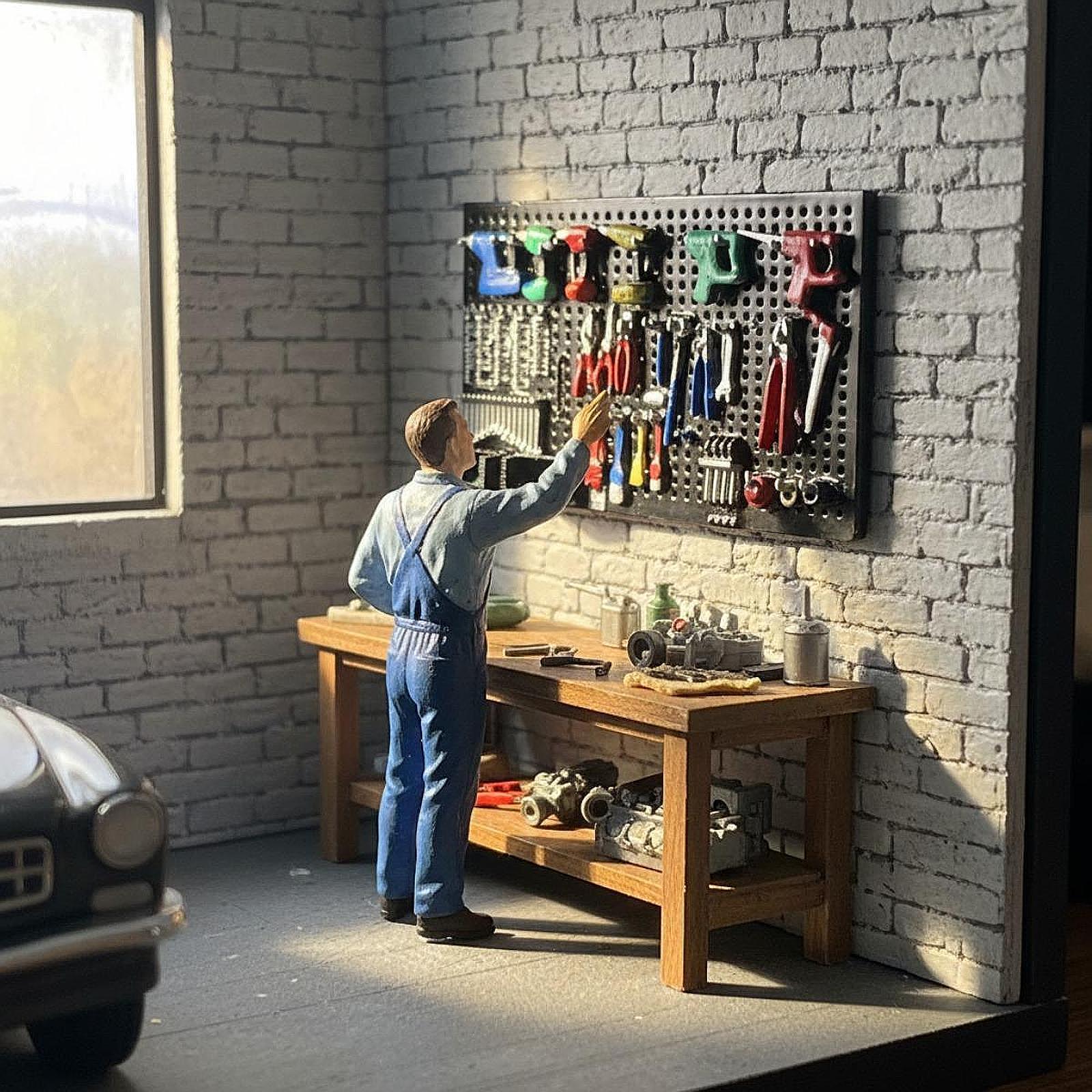 1:64 Elektrikli Matkap Pegboar - Auto Repair Shop Layout incelemesi ve fiyatı