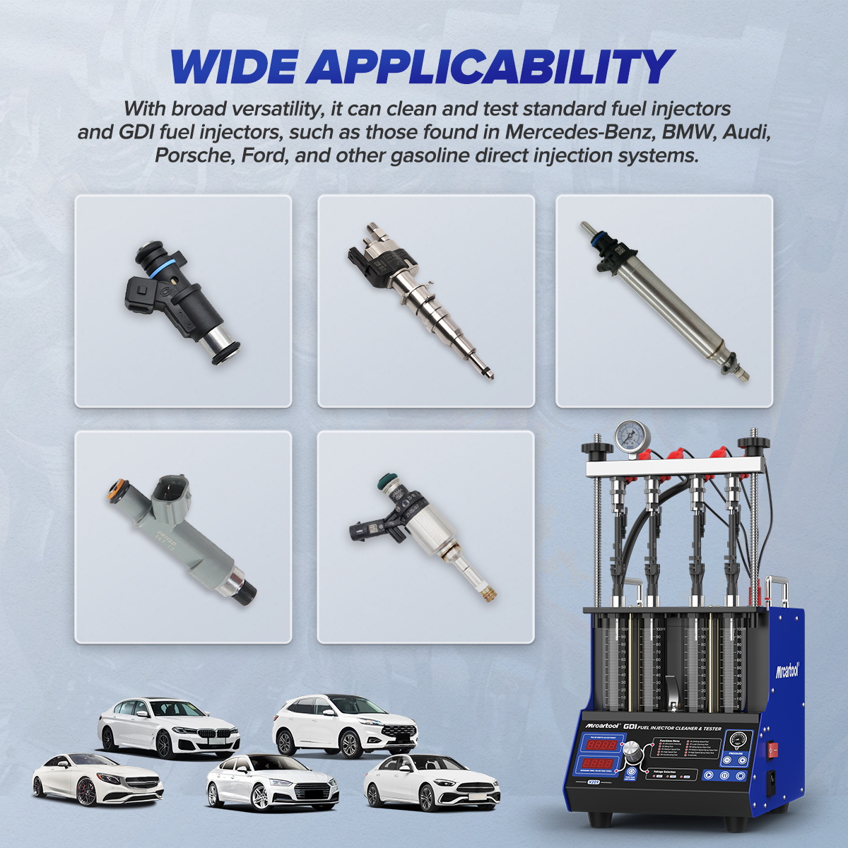 MR CARTOOL V209 GDI EFI FEI Pi - Fuel Injector Tester incelemesi ve fiyatı