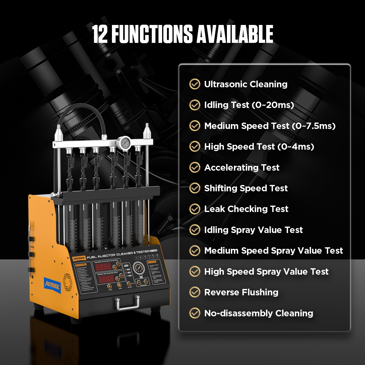 AUTOOL CT400 Araç GDI EFI FEI  - Fuel Injector Tester incelemesi ve fiyatı