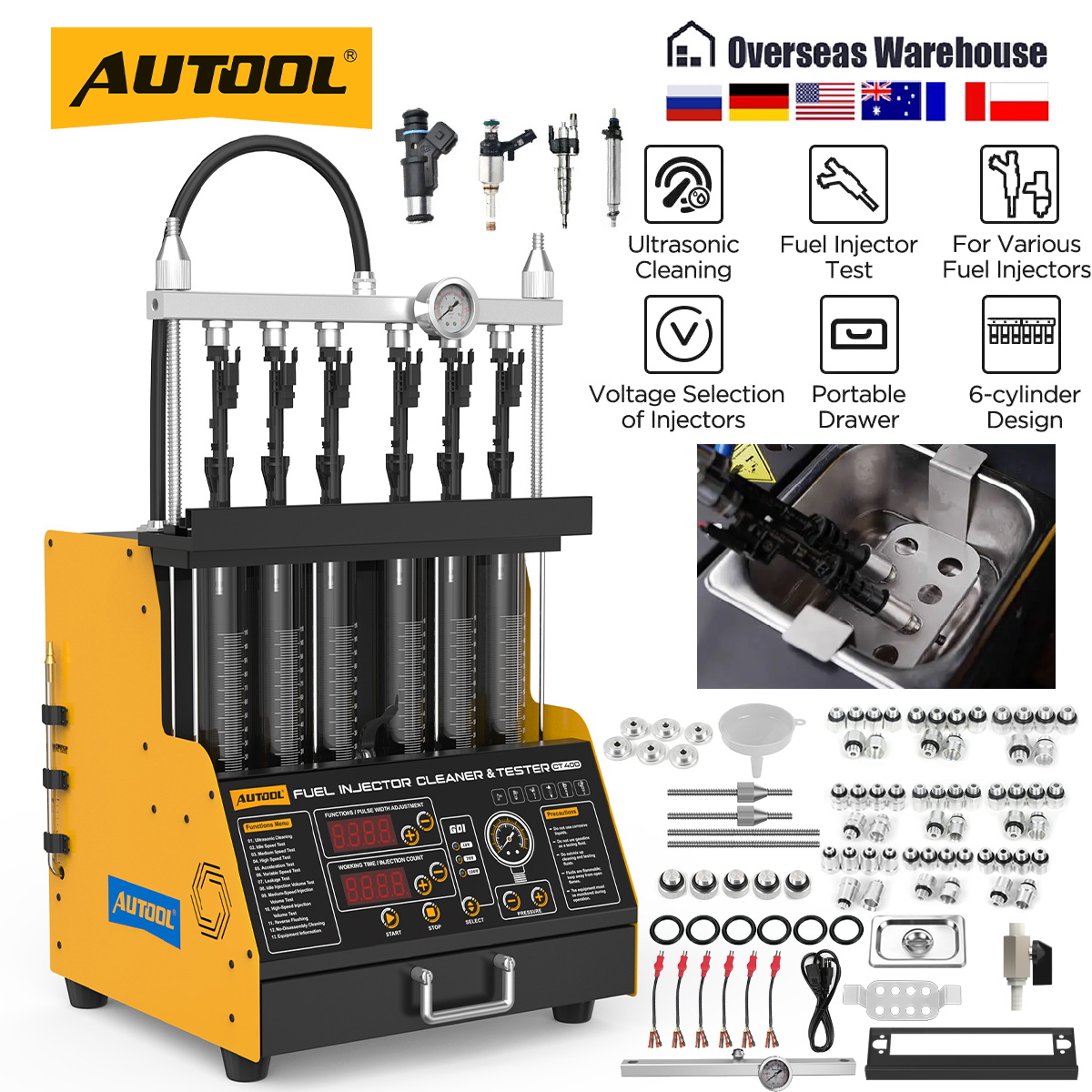 AUTOOL CT400 GDI EFI FEI Piezo - Fuel Injector Tester incelemesi ve fiyatı