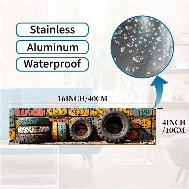 1 adet Vintage Metal Tabela En - Auto Repair Shop License incelemesi ve fiyatı